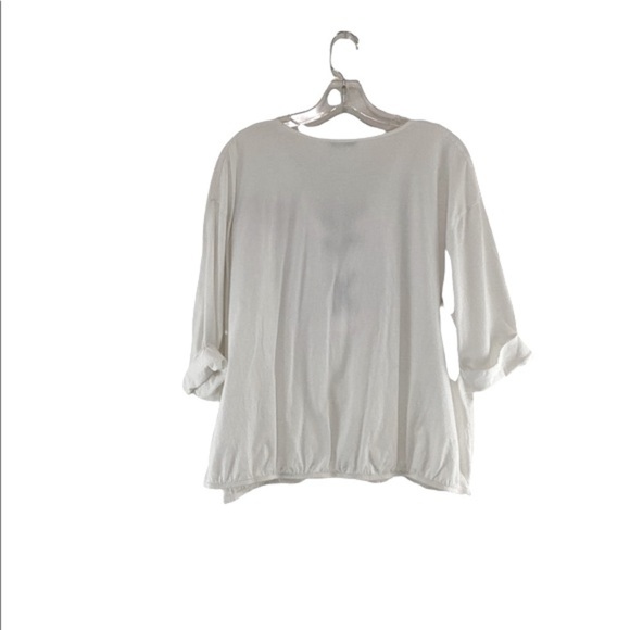 Zara Trafaluc Patch Shirt Size L Lace-Up Neckline Oversized Boxy - Picture 6 of 8